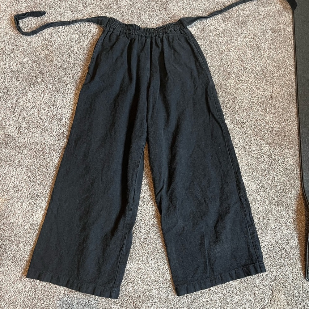 Boutique Black Wide-Leg Pants, Small